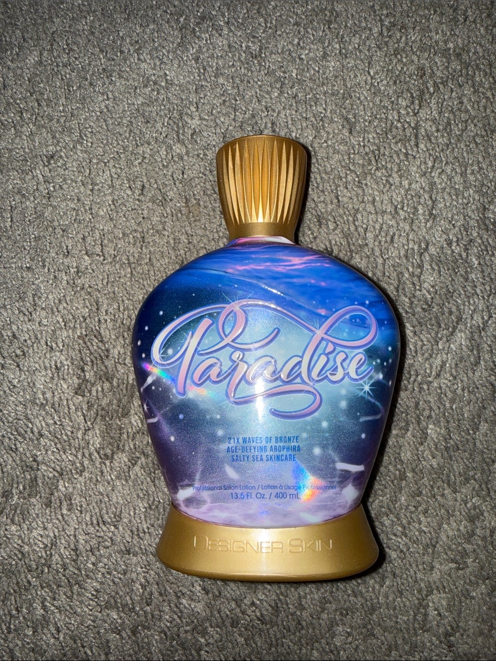 Paradise Bronzing Tanning Lotion by Designer Skin — Blue